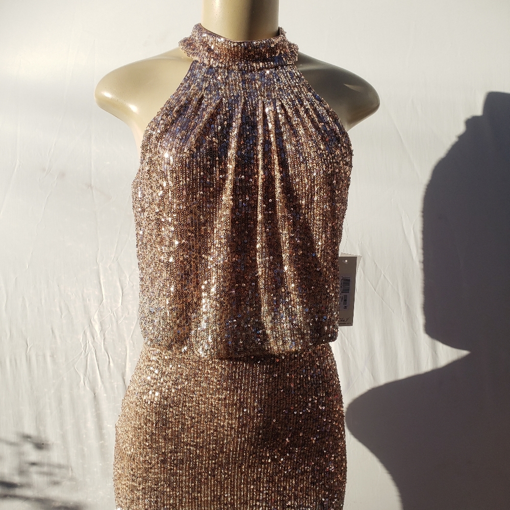 Eliza J Macy's women's sequin party dress.